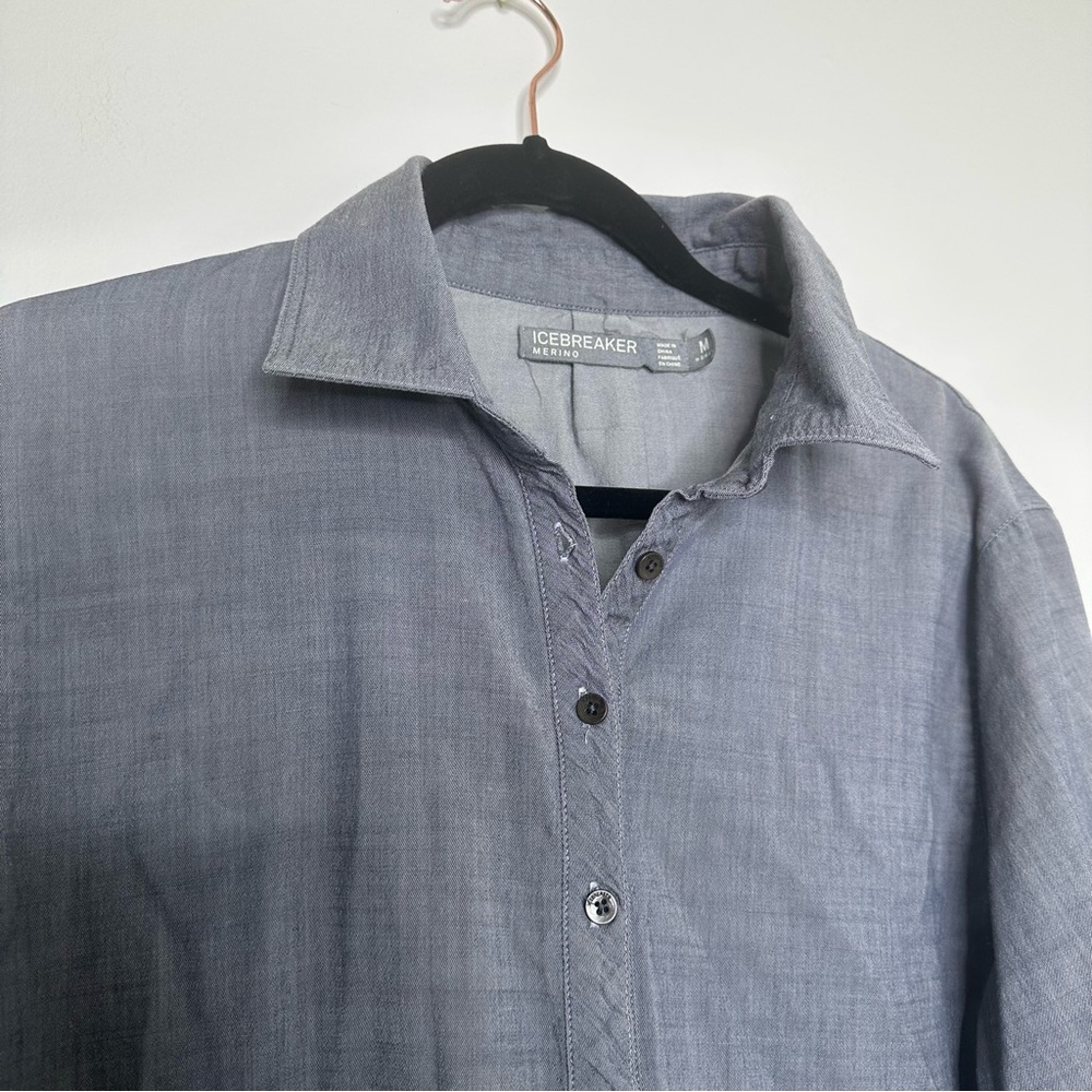 Icebreaker Women's Cool-Lite™ Kala Shirt Dress in Gray - Picture 4 of 9